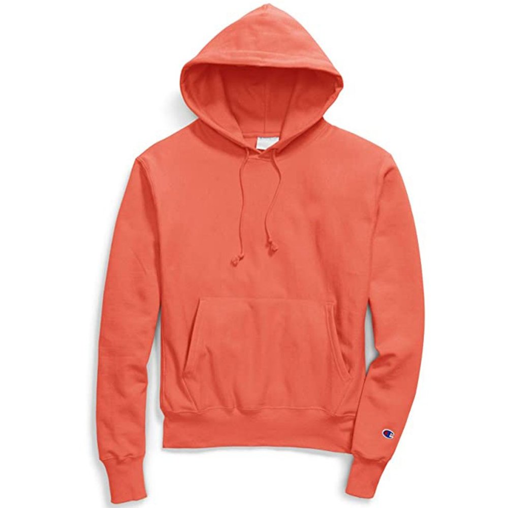 Champion Reverse Weave Fleece Pullover Hoodie Sweatshirt Papaya Peach GF…